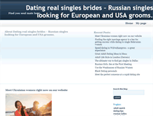 Tablet Screenshot of datingrealsingles.com